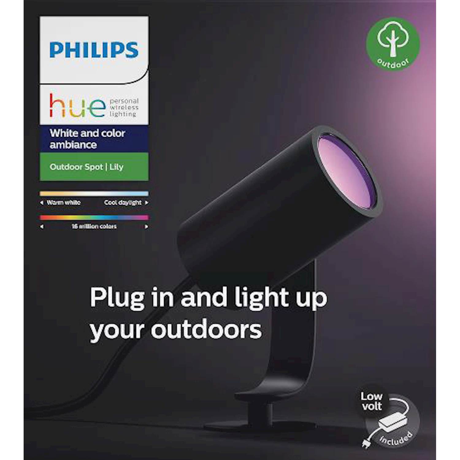 Läs mer om Philips Spot Lily antrac 8w förläng