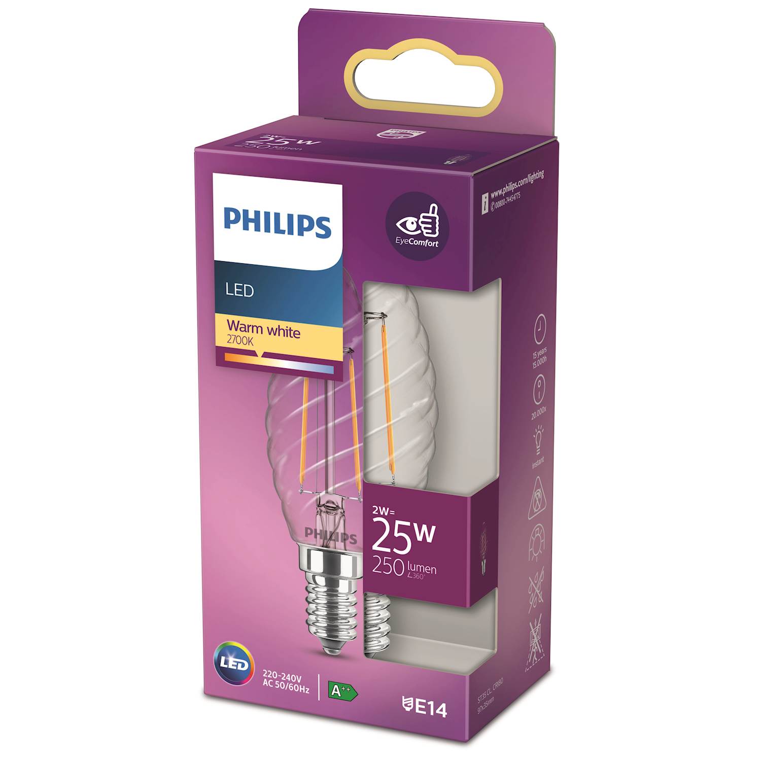 Läs mer om Philips LED Classic 25w norm e14 klar