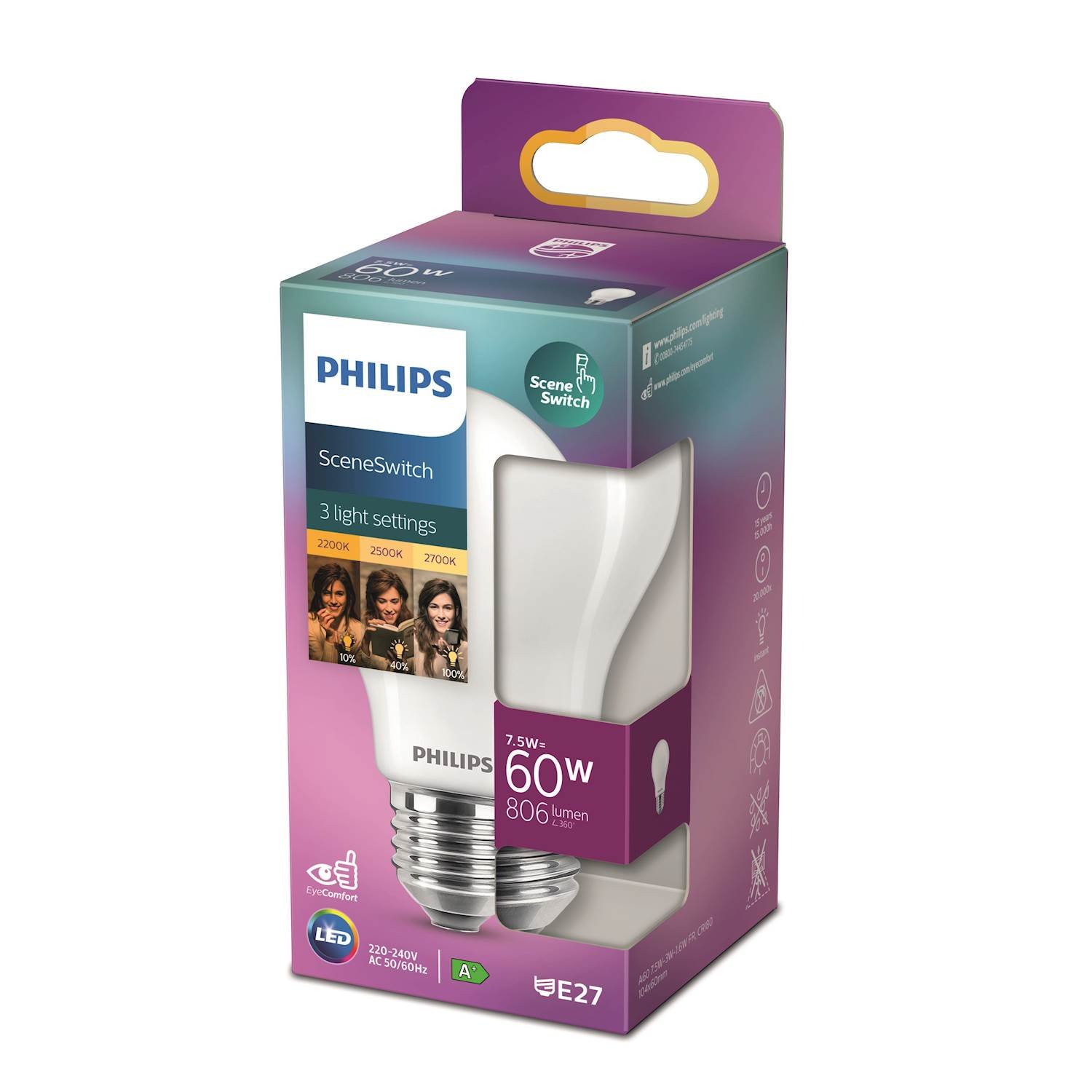 Läs mer om Philips LED Classic ssw 60w norm e27