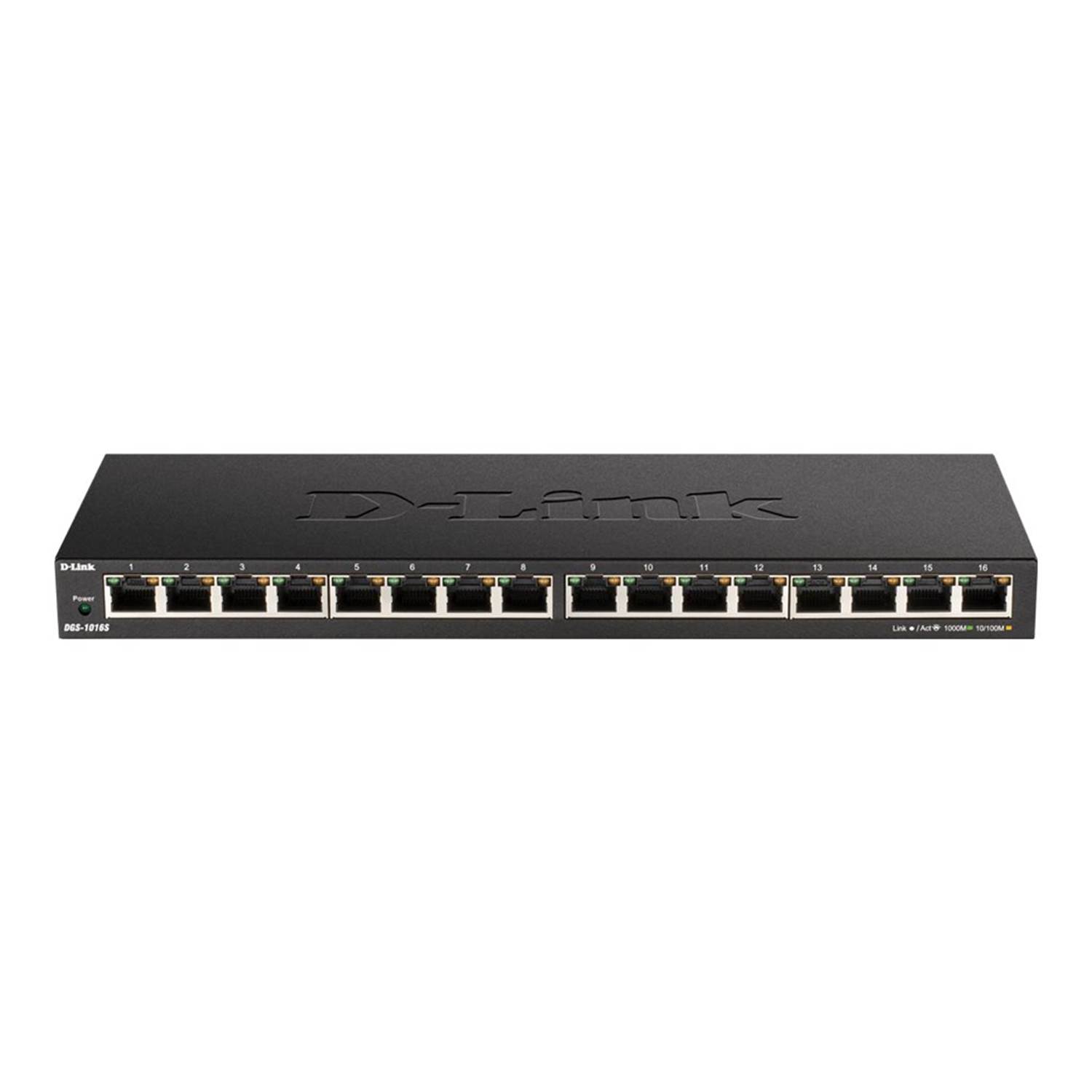 D-Link DGS-1016S 16-Port 10/100/1000Mbps Unmanaged Gigabit Ethernet