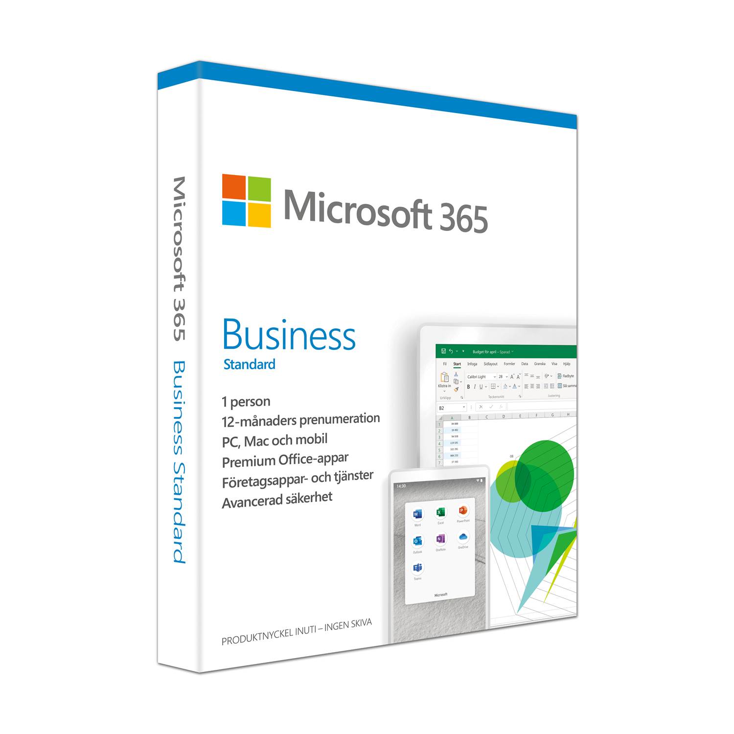 Microsoft 365 Business Standard inkl. Teams Svensk 1 anv, 1år