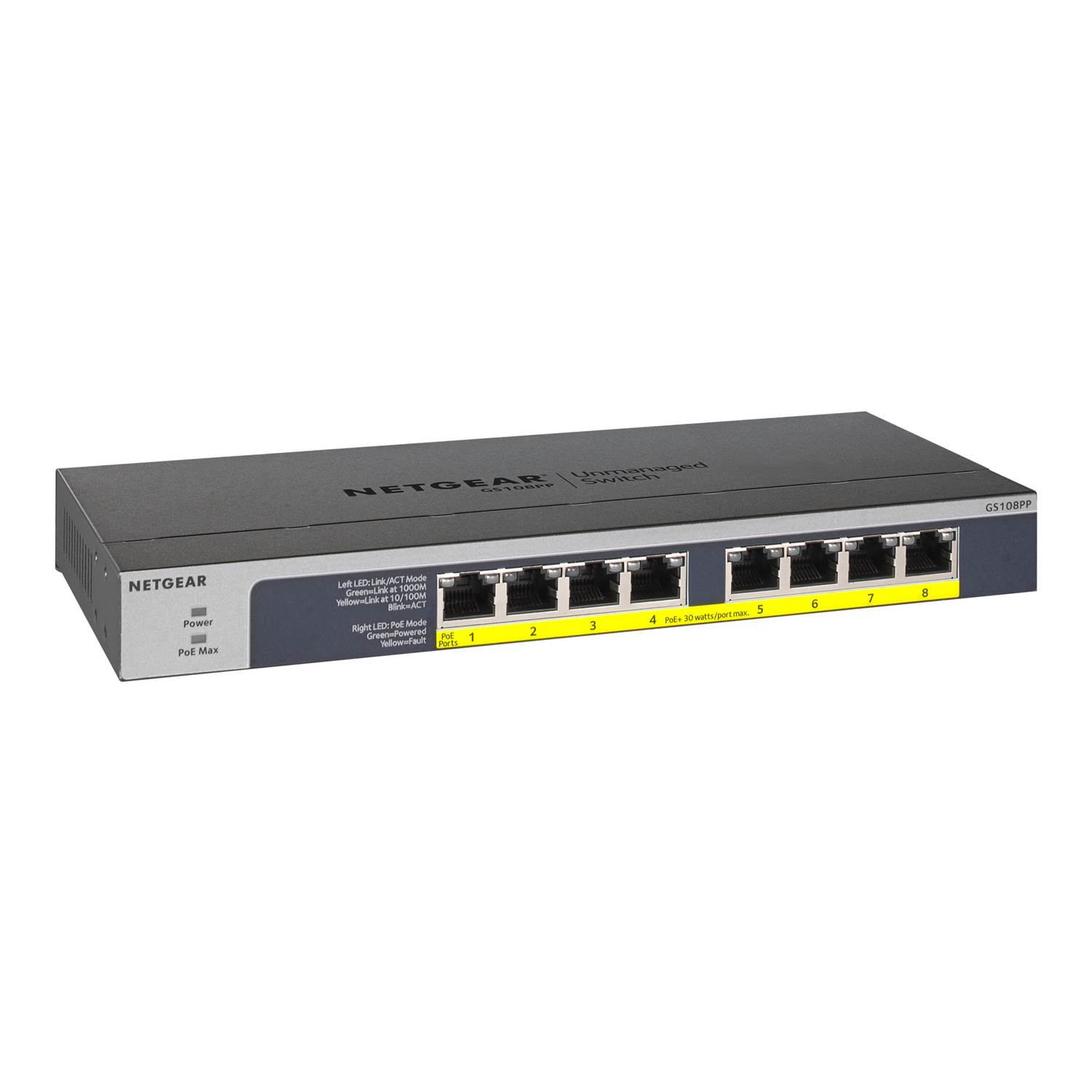 Läs mer om Netgear GS108LP Gigabit Ethernet Unmanaged Switch