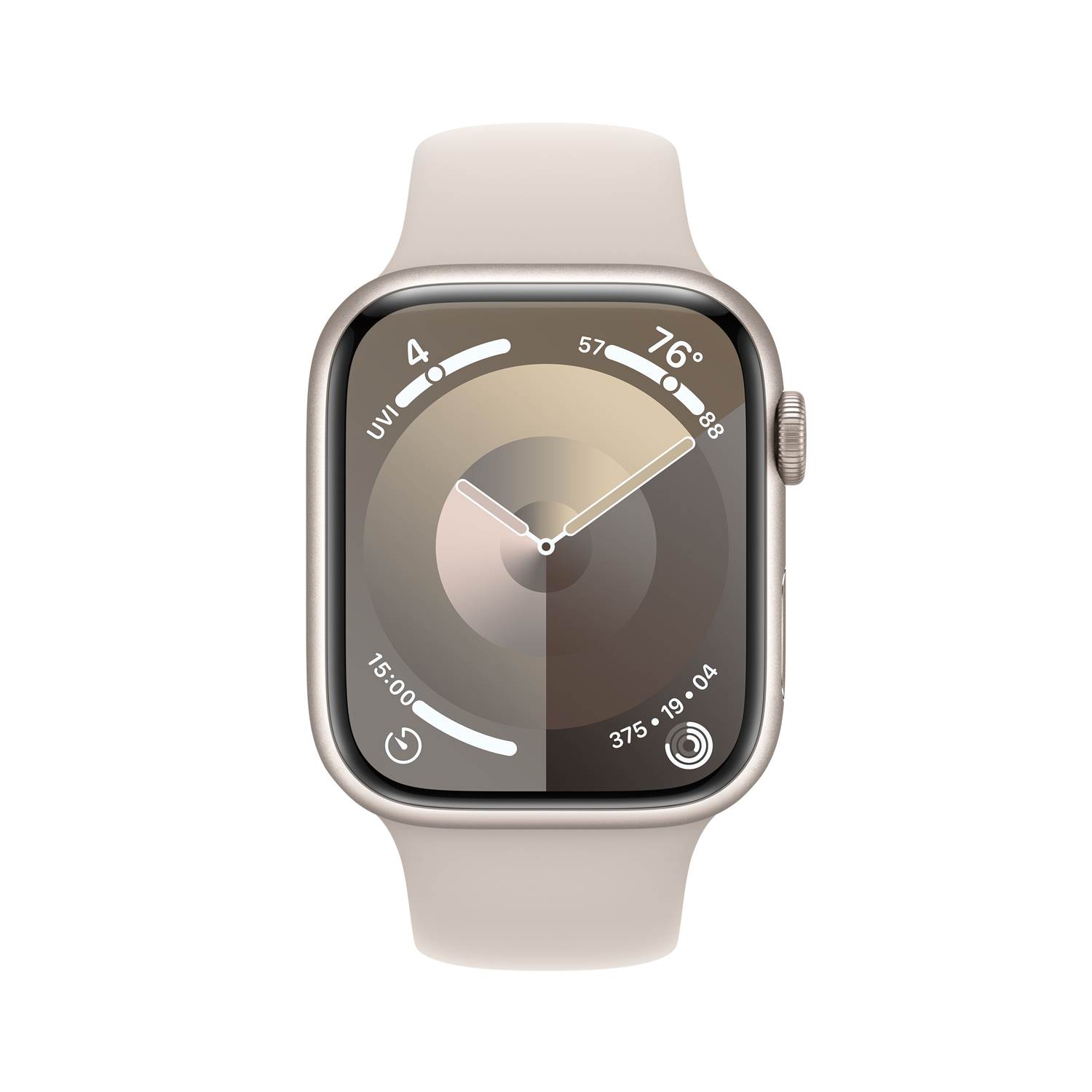 Läs mer om Apple Watch Series 9 GPS+Cell 45mm Starlight Alu Case Sport Band - M/L