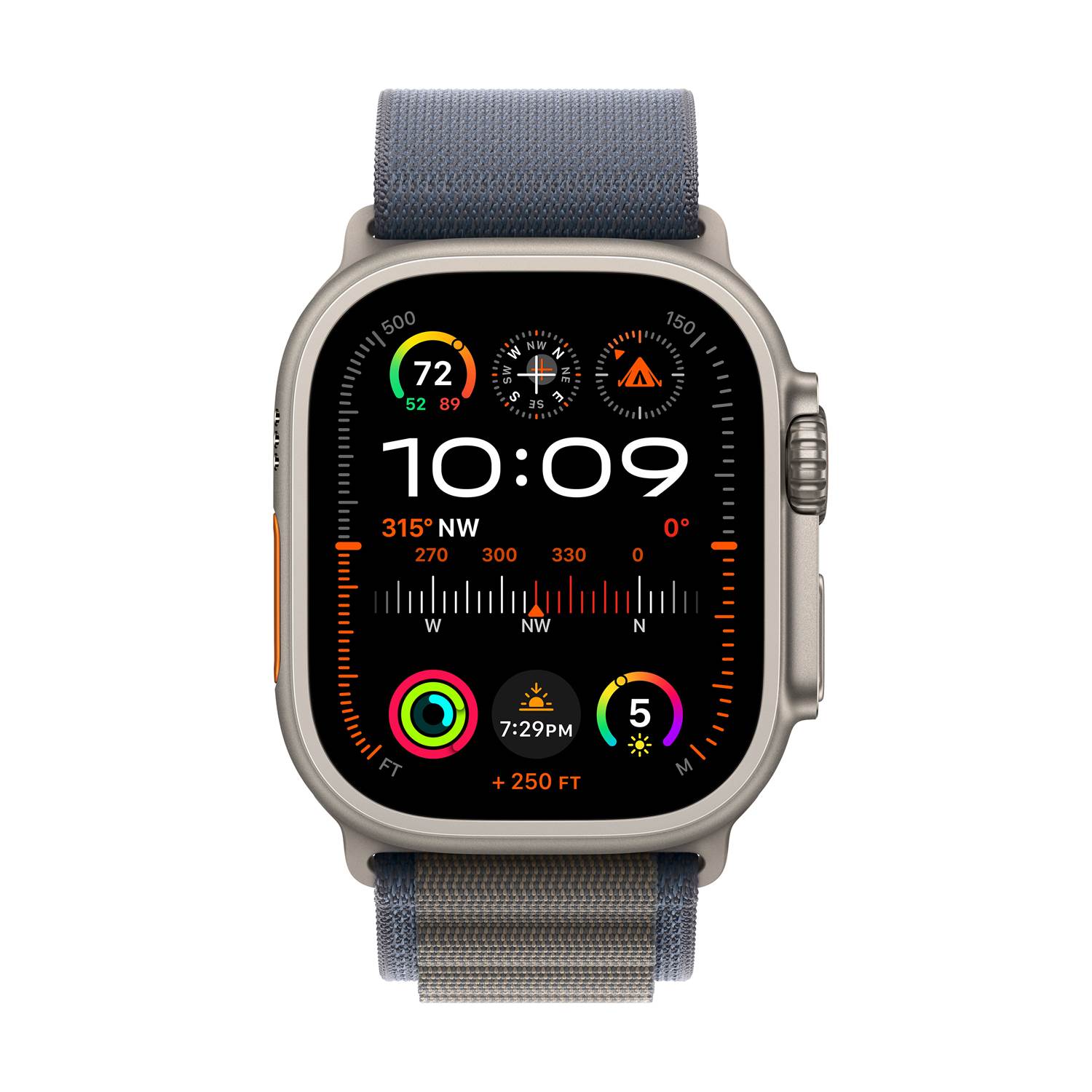 Läs mer om Apple Watch Ultra 2 GPS+Cell, 49mm Titan Case Blue Alpine Loop - Medium