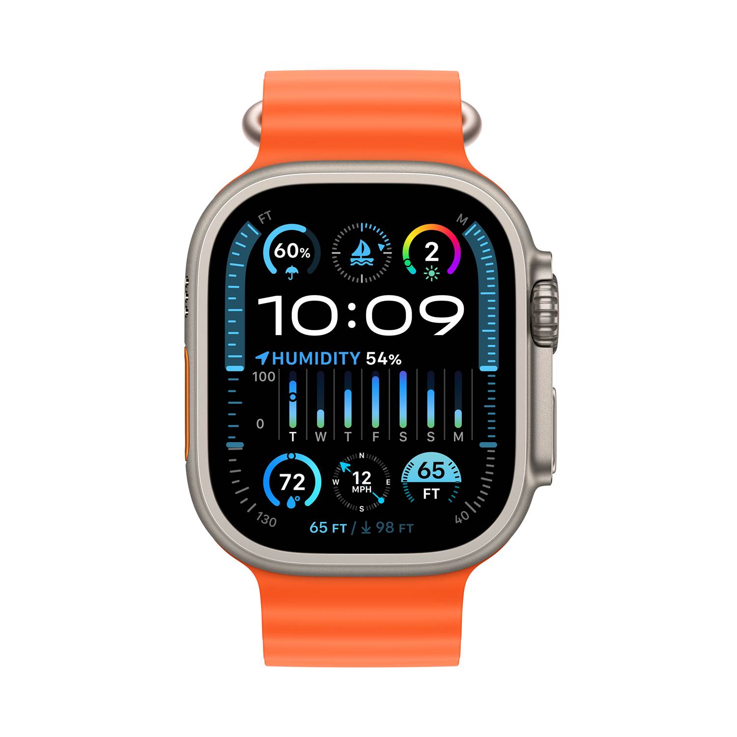 Läs mer om Apple Watch Ultra 2 GPS+Cell, 49mm Titan Case Orange Band