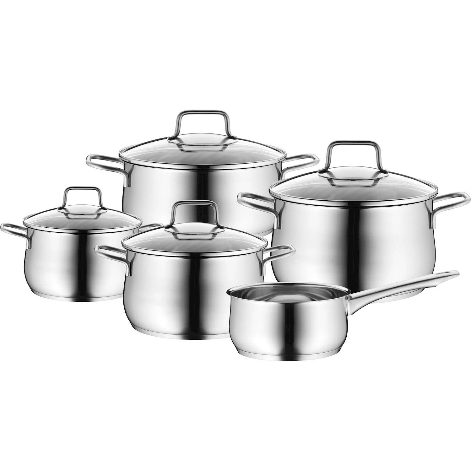 WMF Meteor Saphir Cookware Set Stainless Steel Silver 53 x 30 x 53 cm