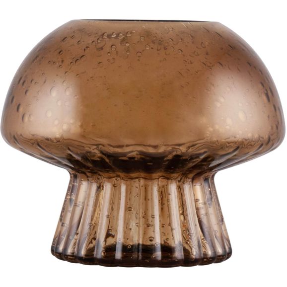 Skrivbordslampa Globen Lighting Värmeljushållare Fungo brun Brun 101590