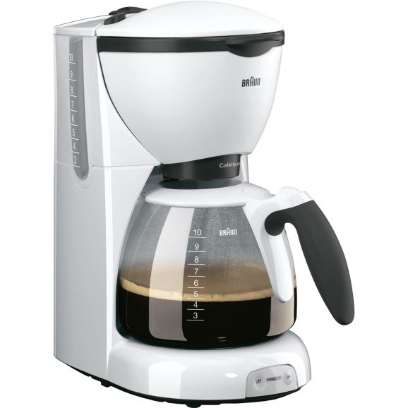Hem &amp; trädgård/Kaffe &amp; espresso/Kaffebryggare Braun KF520/1 Caféhouse Vit 105961
