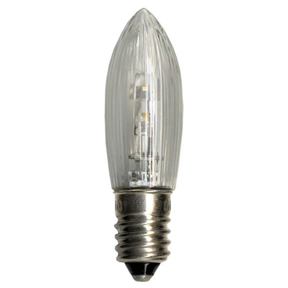 Reservlampa julbelysning Star Trading LED Bulb E10 10-55V klar 3p Transparent 109107
