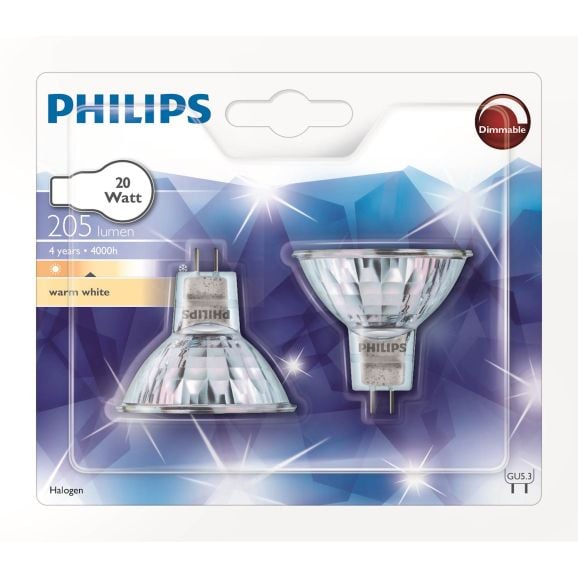 Philips HALOGEN SPOT 4y 20W GU5.3 D 2P Silver 111348