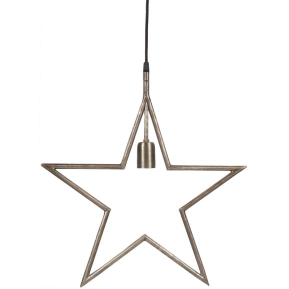 Julstjärna PR Home Tindra star Råsilver 45cm Silver 111519