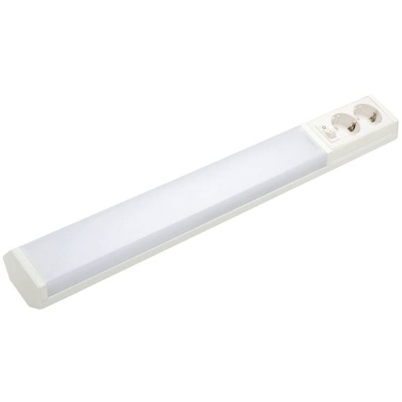 Bänkbelysning Airam LED Handy 550mm 2 x uttag IP21 Vit 114240