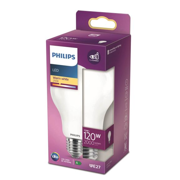 LED-lampa E27 Philips LED Classic 120w norm e27 nd Vit 115206