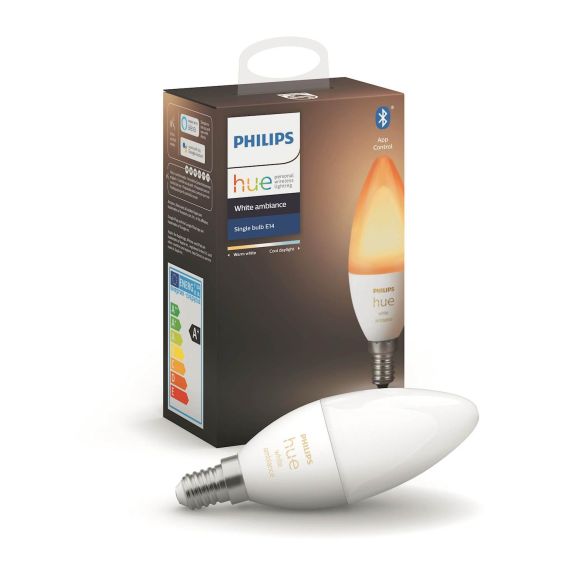 Philips Hue Ambiance Smart LED-lampa E14 470 lm - E14-lampor