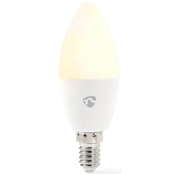 Smart lampa Nedis Smartlife Full färg LED kronlampa 4.9 W Vit 118154
