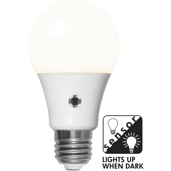 LED-lampa E27 Star Trading 357-06-3 E27 A60 Sensor opaque Vit 118404