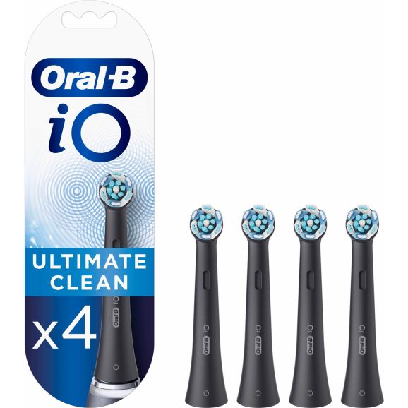 Tillbehör eltandborste Oral-B iO Ultimate Clean Black 4st Svart 118545