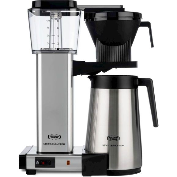 Hem & trädgård/Kaffe & espresso/Kaffebryggare Moccamaster Automatic Thermo Pol Silver Silver 120240