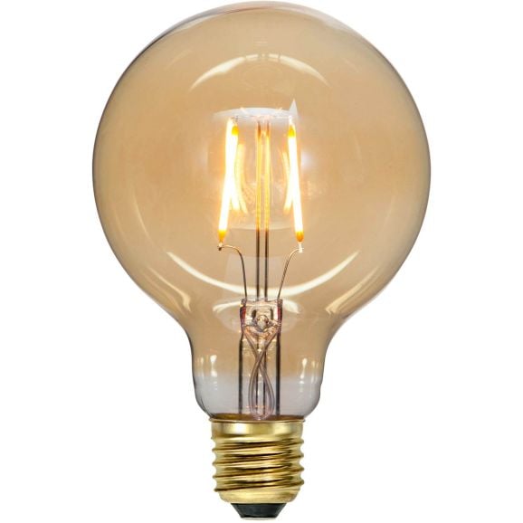 LED-lampa E27 Star Trading 355-51-1 G95 Amber Amber 120831