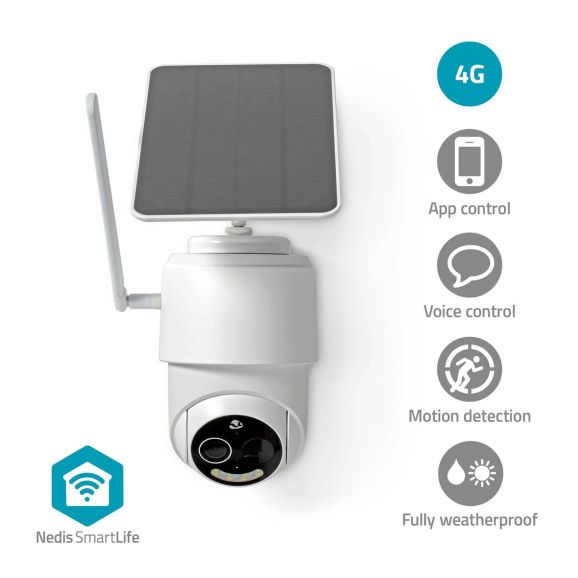 Smarta hem/Övervakning & säkerhet/Övervakning & Säkerhet Nedis SmartLife Utomhus Kamera Vit 126335
