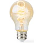 Smart lampa Nedis Smart filamentslampa E27 A60 Guld 114261