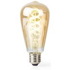 Smart lampa Nedis Smart filamentslampa E27 ST64 Guld 114263