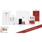 Smarta hem/Övervakning &amp; säkerhet/Övervakning &amp; Säkerhet Sikkerthjem Larmsystem Lägenhetspaket Vit 115096