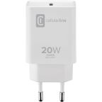 Cellularline Väggladdare USB-C 20w Iphone Vit 116225