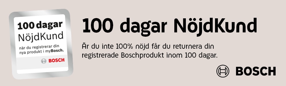 100 dagar NöjdKund från Bosch